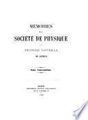 Societe De Physique Et D Histoire Naturelle De Geneve